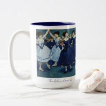 Les danseurs bleus mug.