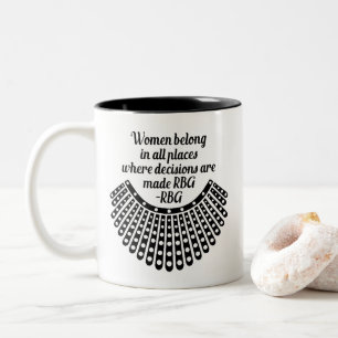 Tasse 2 Couleurs Les femmes appartiennent à tous les endroits où le