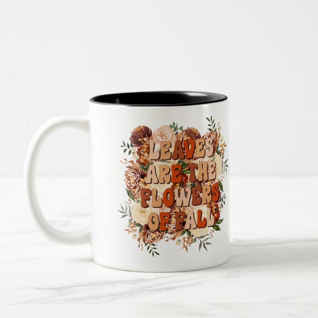 Tasse 2 Couleurs Les feuilles sont les Fleurs de l'automne (Gauche)