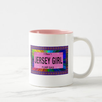 Tasse 2 Couleurs Les filles de New Jersey ne pompent pas le gaz