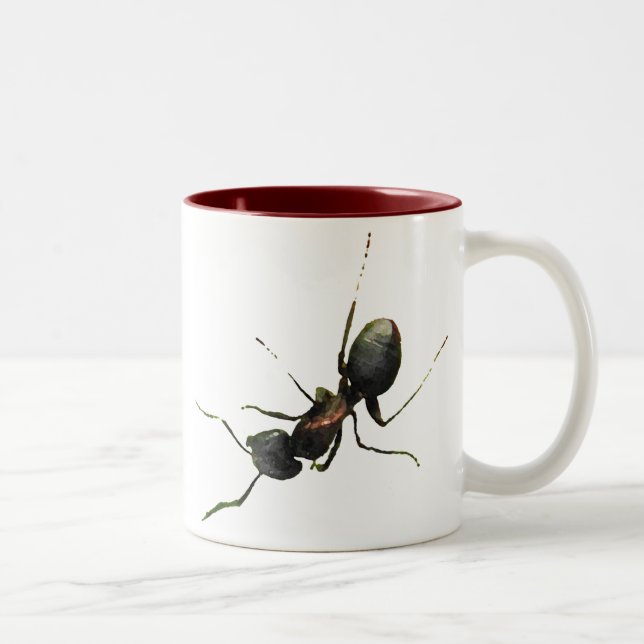 Tasse 2 Couleurs Les fourmis sur ma confiture (Droit)