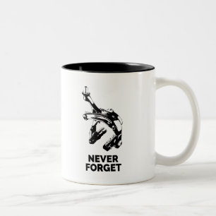 Tasse 2 Couleurs Les freins à vélo ne jamais oublier