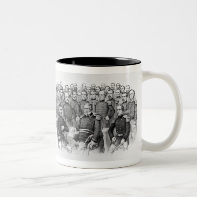 Tasse 2 Couleurs Les généraux de guerre civile de l'Union (Droit)