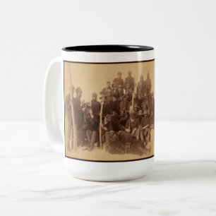 Tasse 2 Couleurs Les guerriers du buffle : la cavalerie noire améri