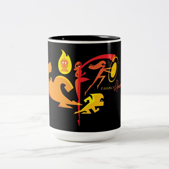Tasse 2 Couleurs Les Incroyables 2 | Dynamique de famille (Centre)