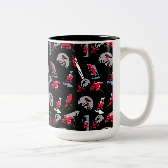 Tasse 2 Couleurs Les Incroyables 2 | Le Motif incroyable (Droit)