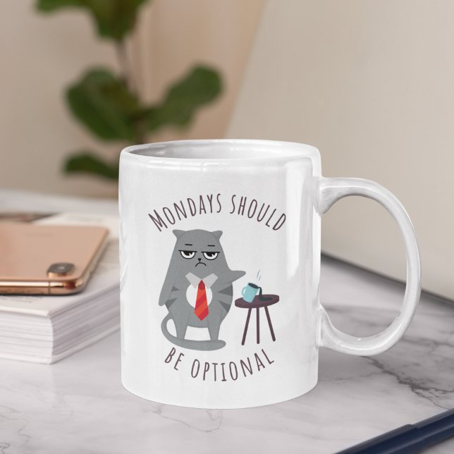 Tasse 2 Couleurs Les lundis doivent être facultatifs (Créateur téléchargé)