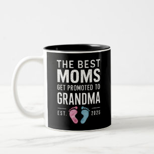 Tasse 2 Couleurs Les Meilleures Mamans Sont Promues Grand-Mère Ét 2