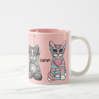 Tasse 2 Couleurs Les meilleurs amis drôles de chats attaquent pour
