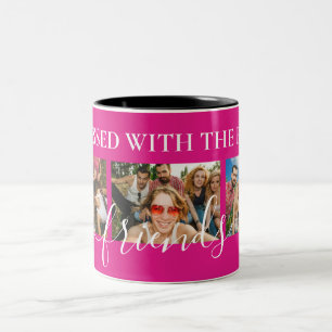 Tasse 2 Couleurs Les meilleurs amis personnalisent la photo