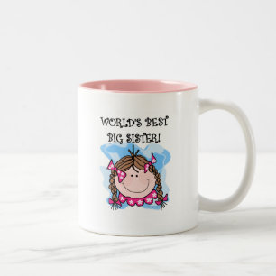 Tasse 2 Couleurs Les meilleurs tee-shirts Brunette World