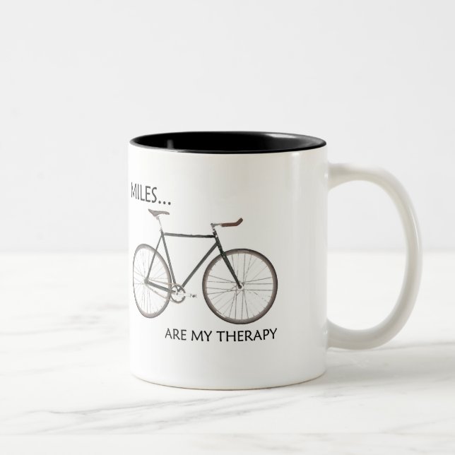 Tasse 2 Couleurs Les Miles Sont Ma Thérapie (Droit)