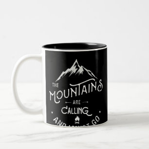 Tasse 2 Couleurs Les montagnes appellent et je dois aller