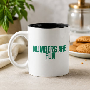 Tasse 2 Couleurs Les nombres sont amusants   Mathématiques et conce