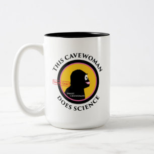 Tasse 2 Couleurs Les nouveaux Cavewoman futés de vitesse fait la