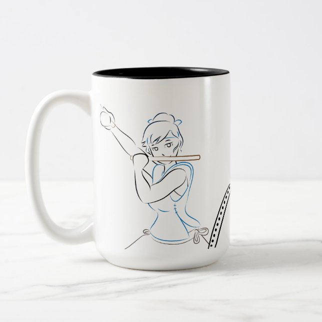 Tasse 2 Couleurs Les odeurs de Taiko aiment impressionnant (Haiku (Gauche)