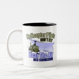 Tasse 2 Couleurs Les pilotes d'hélicoptère ne volent pas [UH-1]