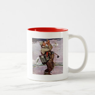 Tasse 2 Couleurs Les poissons sont en train de sauter