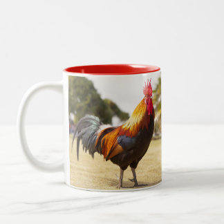 Tasse 2 Couleurs Les poulets de la vie de ferme coq