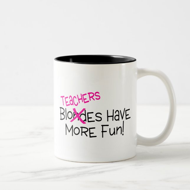 Tasse 2 Couleurs Les professeurs ont plus d'amusement (Droit)
