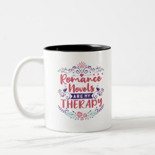 Tasse 2 Couleurs Les romans romantiques sont ma thérapie