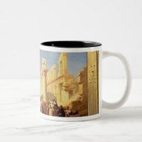 Les ruines du palais de Karnak chez Thebes