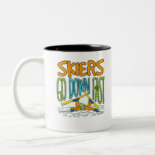 Tasse 2 Couleurs Les skieurs descendent Le Ski Fraîchement Amoureu
