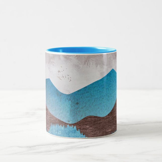 Tasse 2 Couleurs Les sommets Blue Mountain (Centre)