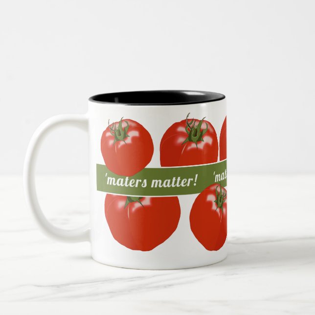 Tasse 2 Couleurs Les tomates du jardinier d'amoureux de tomates (Gauche)