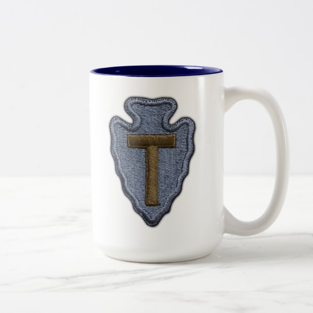 Tasse 2 Couleurs les trente-sixième vétérans Irak de division (Droit)