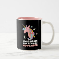 Les Unicornes Roses Sont Nées En Novembre Fille An