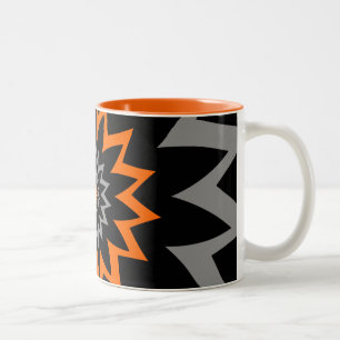 Tasse 2 Couleurs L'étendue de floraison : Noir et orange