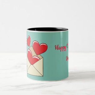 Tasse 2 Couleurs Lettre d'amour   Ajouter votre texte