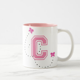 TASSE 2 COULEURS LETTRE MONOGRAPHIQUE C