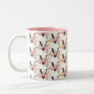 Tasse 2 Couleurs Lettre V