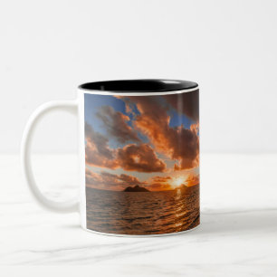 Tasse 2 Couleurs Lever de soleil à l'île de Mokulua