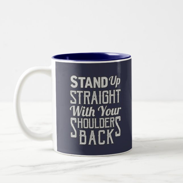 Tasse 2 Couleurs Levez-vous droit (Gauche)