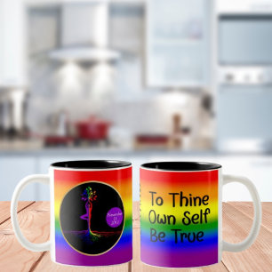 Tasse 2 Couleurs LGBTQ Arbre du cadeau de récupération de vie