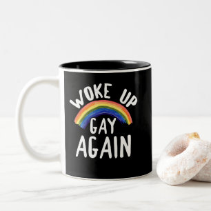 Tasse 2 Couleurs LGBTQ Cadeaux Arc-En-Ciel Réveillés Gay