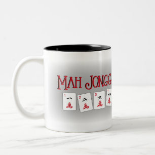 Tasse 2 Couleurs L'heure-milliampère Jongg me fend vers le haut de