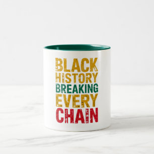 Tasse 2 Couleurs L'histoire noire rompt chaque autonomisation de ch