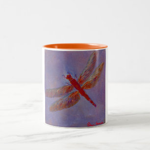 Tasse 2 Couleurs Libellule rayonnante de lueur vacillante