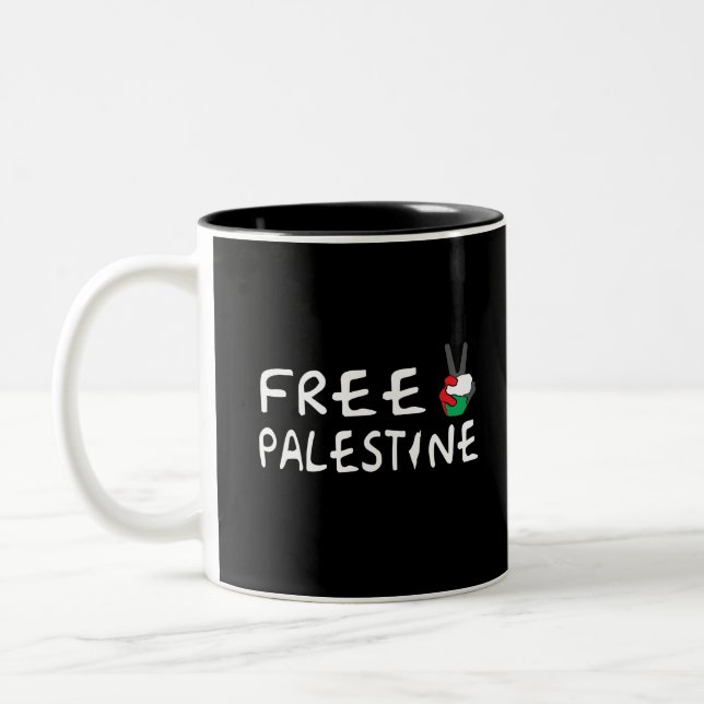 Tasse 2 Couleurs Libérer la Palestine (Gauche)