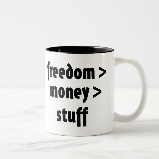 Tasse 2 Couleurs Liberté > Argent > Stups (Droit)