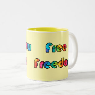 Tasse 2 Couleurs liberté libre