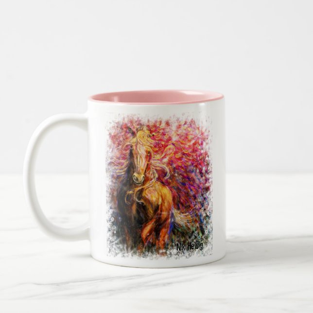 Tasse 2 Couleurs liberté, "libre vivant… et beautysurrounds vous (Gauche)