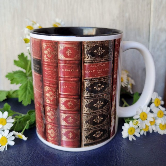 Tasse 2 Couleurs Libraire de Old Book (Créateur téléchargé)