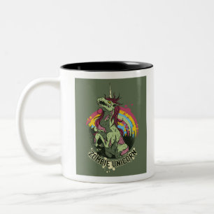 Tasse 2 Couleurs licorne zombie