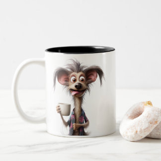 TASSE 2 COULEURS LIFE IS BETTER WITH A COFFEE, DOG