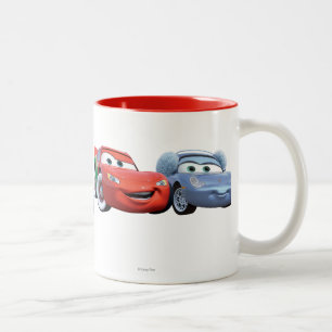 Tasse 2 Couleurs Lightning McQueen & Sally
